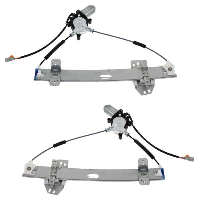 Front Left And Front Right Window Regulator Compatible With Acura Tl Base 6 Cyl 3.2L 1999-2001 By