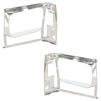 Rareelectrical - New Pair Of Headlight Door Compatible With Jeep Cherokee Base 6 Cyl 4.0L Comanche Base 6 Cyl 4.0L - Image 5