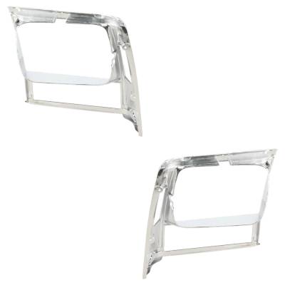 Rareelectrical - New Pair Of Headlight Door Compatible With Jeep Cherokee Base 6 Cyl 4.0L Comanche Base 6 Cyl 4.0L - Image 6