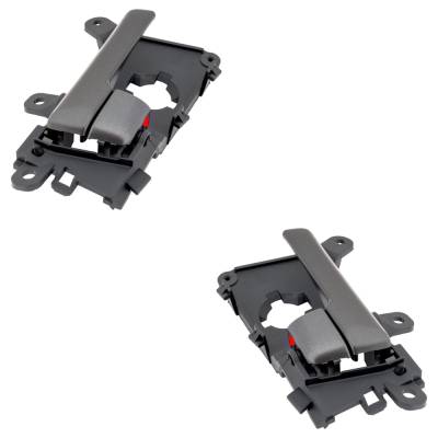 Rareelectrical - Front Pair Interior Door Handle Compatible With 2011-2013 Kia Optima Textured Black Without Key Hole - Image 2