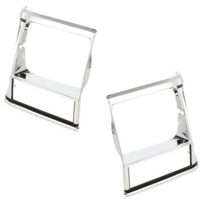 Rareelectrical - New Pair Of Headlight Door Compatible With Jeep Cherokee Laredo 6 Cyl 4.0L Cherokee Briarwood 6 Cyl - Image 2