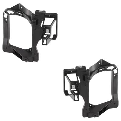 Rareelectrical - New Pair Of Headlight Bracket Compatible With Jeep Cherokee Sport 4 Cyl 2.4L Cherokee High Altitude - Image 2