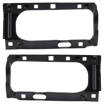 New Pair Of Headlight Bracket Compatible With Cadillac Chevrolet Gmc Escalade Base 8 Cyl 6.2L Yukon