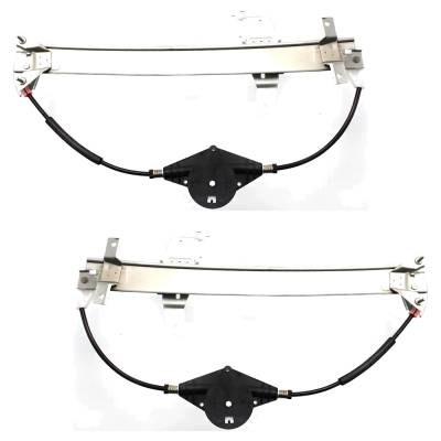 Rareelectrical - New Front Left And Front Right Window Regulator Compatible With Lincoln Town Car Cypress 8 Cyl 4.6L - Image 4
