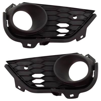 Rareelectrical - New Front Left And Front Right Fog Light Trim Compatible With Honda Pilot Trailsport Pilot Black - Image 1