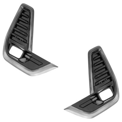 Rareelectrical - New Front Left And Front Right Fog Light Trim Compatible With Gmc Acadia Sle 4 Cyl 2.5L Acadia Sle 4 - Image 1