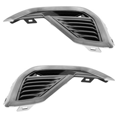 Rareelectrical - New Front Left And Front Right Fog Light Trim Compatible With Gmc Acadia Sle 4 Cyl 2.5L Acadia Sle 4 - Image 6