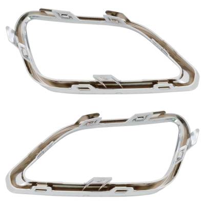 Rareelectrical - New Pair Of Fog Light Trim Compatible With Jeep Cherokee 80Th Anniversary Cherokee Latitude Plus - Image 4