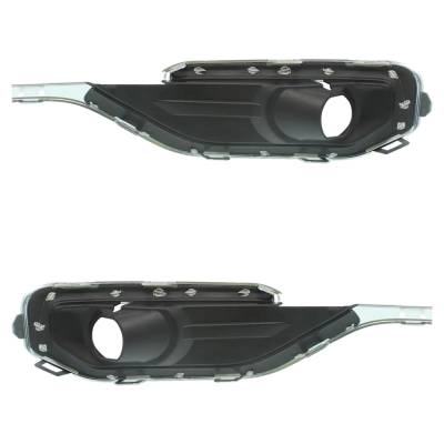 Rareelectrical - New Front Left And Front Right Fog Light Trim Compatible With Gmc Acadia Sle 4 Cyl 2.5L Acadia Sl 4 - Image 5