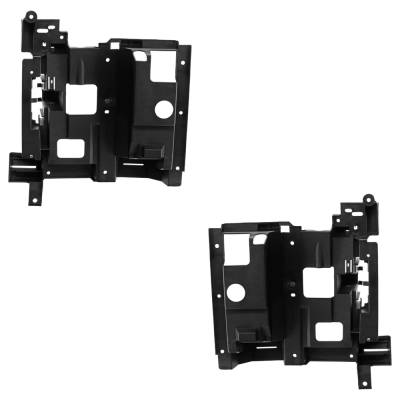 New Pair Of Headlight Bracket Compatible With Cadillac Escalade Ext Base 8 Cyl 6.0L Escalade Esv