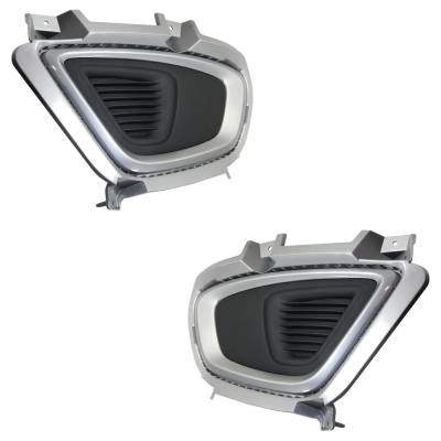 Front Left And Front Right Fog Light Cover Compatible With Kia Sorento Ex Sorento Lx 2016-2018 By