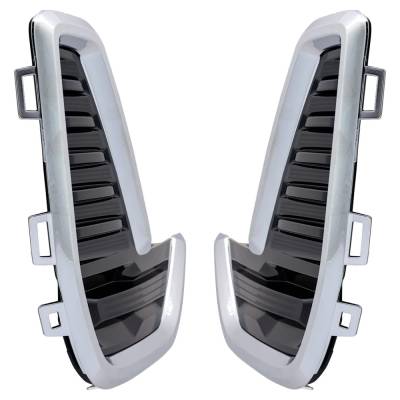 Rareelectrical - New Front Left And Front Right Fog Light Cover Compatible With Gmc Acadia Sle 4 Cyl 2.0L Acadia Sl 4 - Image 2
