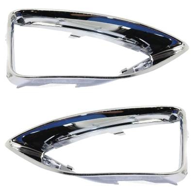 Rareelectrical - New Front Left And Front Right Fog Light Trim Compatible With Ford Fusion Sport Fusion Sel 2010-2012 - Image 6