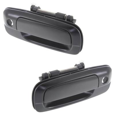 Rareelectrical - Front Driver And Passenger Side Exterior Door Handle Compatible With 1310 Primed Paintable With Key - Image 3