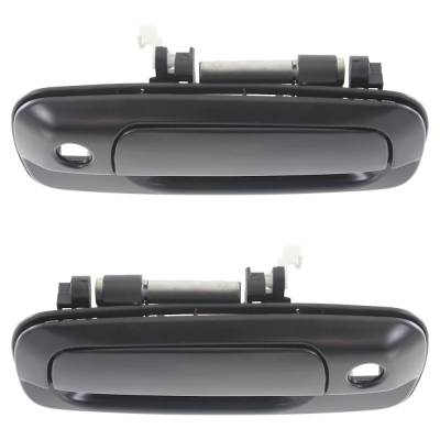 Rareelectrical - Front Driver And Passenger Side Exterior Door Handle Compatible With 1310 Primed Paintable With Key - Image 4