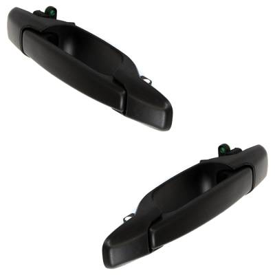 Rareelectrical - Front Pair Exterior Door Handle Compatible With 1998-2002 Subaru Forester Textured Black Without Key - Image 2