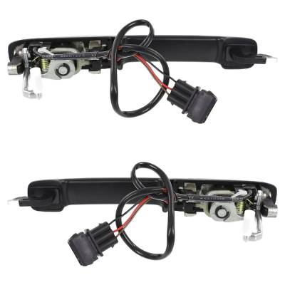 Rareelectrical - Front Left And Right Exterior Door Handle Compatible With 1994-1997 Volkswagen Passat Textured Black - Image 5