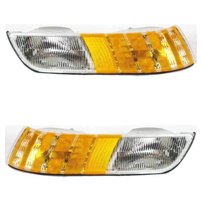 New Pair Of Corner Light Compatible With Mercury Grand Marquis Gs 8 Cyl 4.6L Grand Marquis Ls 8 Cyl
