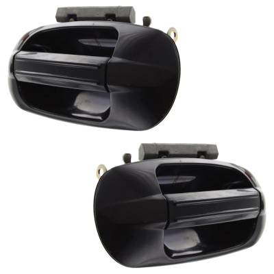 Rareelectrical - Rear Left And Right Exterior Door Handle Compatible With 2003-2017 Ford Expedition Smooth Black - Image 3