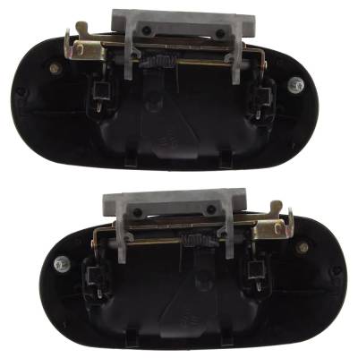 Rareelectrical - Rear Left And Right Exterior Door Handle Compatible With 2003-2017 Ford Expedition Smooth Black - Image 4