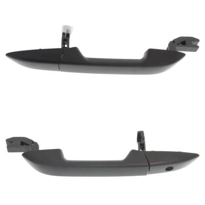 Rareelectrical - Front Pair Exterior Door Handle Compatible With 2009-2014 Acura Tl Primed Paintable Without Key Hole - Image 4