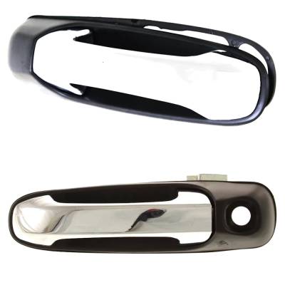 Rareelectrical - Front Left Driver And Right Passenger Exterior Door Handle Compatible With 2007-2009 Chrysler Aspen - Image 2