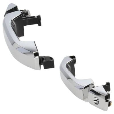 Rareelectrical - Front Pair Exterior Door Handle Compatible With 2014-2022 Chevrolet Silverado Chrome Without Key - Image 3