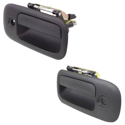 Rareelectrical - Front Pair Exterior Door Handle Compatible With 2010-2023 Gmc Savana Textured Black Without Key Hole - Image 2