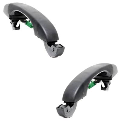 Rareelectrical - Front Pair Exterior Door Handle Compatible With 2007-2017 Jeep Compass Jeep Patriot Dodge Caliber - Image 2