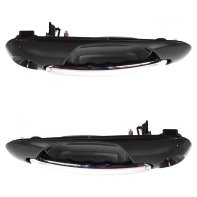 Rareelectrical - Front Pair Exterior Door Handle Compatible With 2001-2007 Dodge Caravan Chrysler Town & Country - Image 6