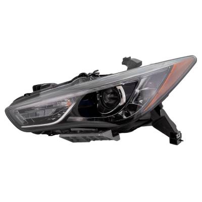 Headlight Compatible With 2017-2018 Infiniti Qx60 3.5L V6 Vq35de Left Driver Side Xenon Ri10010010q