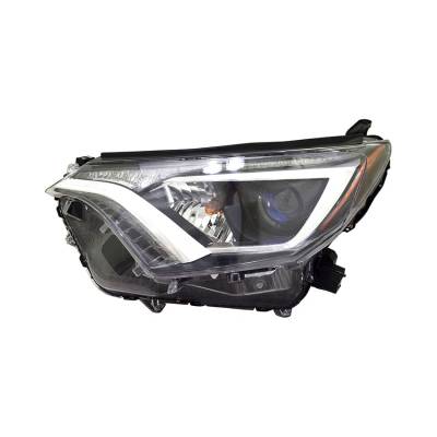 Left Driver Halogen Headlight Assembly Compatible With 2016 2017 Toyota Rav4 Xle Le Awd Fwd 2.5L