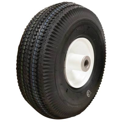 Rareelectrical - Pneumatic Wheel Assembly Set 4.10X3.50-4 Sawtooth 3/4 Bore 4-1/4 Hub 4 Ply Tubeless 2 Pack - Image 2