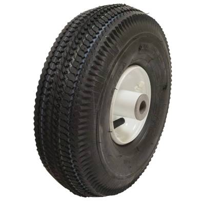 Rareelectrical - Pneumatic Wheel Assembly Set 4.10X3.50-4 Sawtooth 3/4 Bore 4-1/4 Hub 4 Ply Tubeless 2 Pack - Image 3