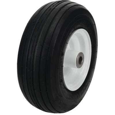 Pneumatic Wheel Assembly 11X4.00-5 Rib 3/4 Bore 4-1/4 Hub Grease Zerk Bushings Compatible With Toro