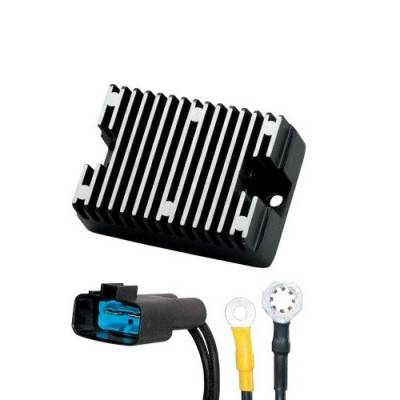 Voltage Regulator Rectifier Compatible With Harley-Davidson 74512-00, 745 OEM Finish Black W/