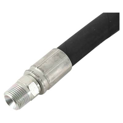 Rareelectrical - Hydraulic Hose Compatible With John Deere Equipment 3/8 In X 84 In Sae 100 R2at 2 Wire Steel Braided - Image 3