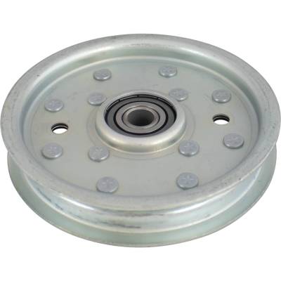 Rareelectrical - Heavy Duty Flat Idler Pulley Compatible With Troy Bilt 1752354 1724925 Mtd Cub Cadet Bolens Yard - Image 2