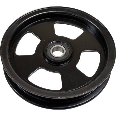 Rareelectrical - Heavy Duty Flat Idler Pulley Compatible With Toro 74975 74977 74990 74991 74992 74993 74994 74995 - Image 2