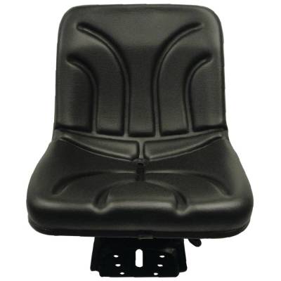 Economy Black Compact Narrow Mechanical Suspension Pan Seat Low Back 5-7/8 Fore Aft Compatible With