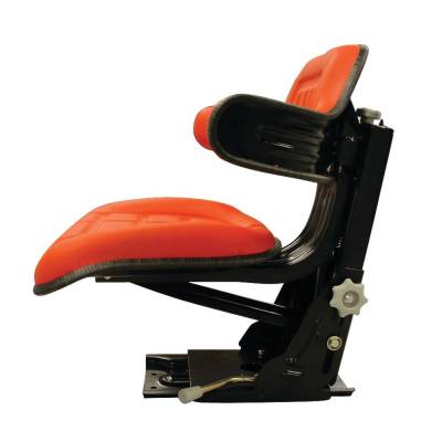Rareelectrical - Economy Red Suspension Seat Compatible With Case Ih 258 268 278 385 454 464 484 485 574 584 585 674 - Image 2