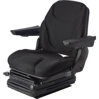 Rareelectrical - Black Cloth Pneumatic Suspension Seat Compatible With John Deere Z900 Z915b Z920m Z925m Z925mev - Image 2