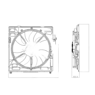 Rareelectrical - Cooling Fan Assembly Compatible With Bmw X6 Xdrive50i 2008-2013 X6 M 2010-2013 X5 M Xdrive50i - Image 4