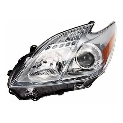 New Driver Side Halogen Headlight Compatible With Toyota Prius Base Hatchback 2010 By Part Number