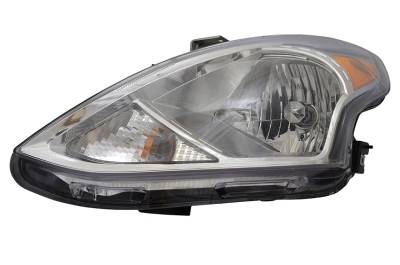 Right Passenger Headlight Assembly Compatible With 2015-2018 Nissan Versa S S Plus Sv Sl Sedan 1.6L