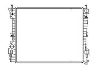 New Radiator Assembly Compatible With Ford 11-12 Mustang 3.7L 5.0L V6 V8 3726Cc 4951Cc 227 Cid 3468