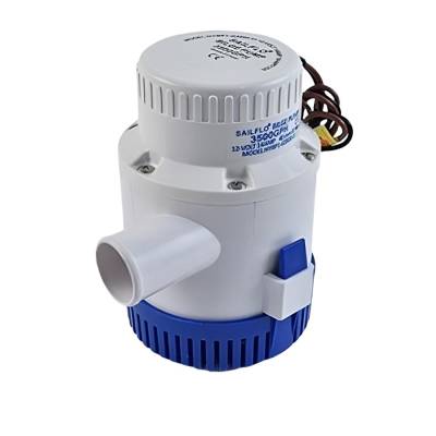 3500 Gph Non-Automatic Marine Bilge Pump Compatible With 12V Dc Submersible Boat Water Pump 1-1/2