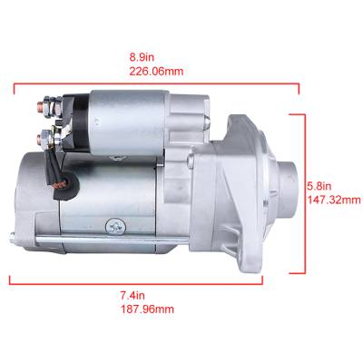 Rareelectrical - New Starter Compatible With Ford Powerstroke V8 7.3L Diesel 6669 17802 17578 4Th Gen High Rpm Low - Image 7