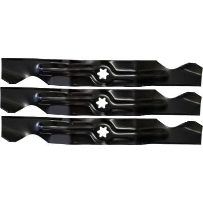 Rareelectrical - Mulching Blade 17-7/8 In 6 Pt Star Compatible With Mtd Cub Cadet Ltx1050kh Troy-Bilt Mustang 50 - Image 2