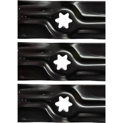 Rareelectrical - Mulching Blade 17-7/8 In 6 Pt Star Compatible With Mtd Cub Cadet Ltx1050kh Troy-Bilt Mustang 50 - Image 3